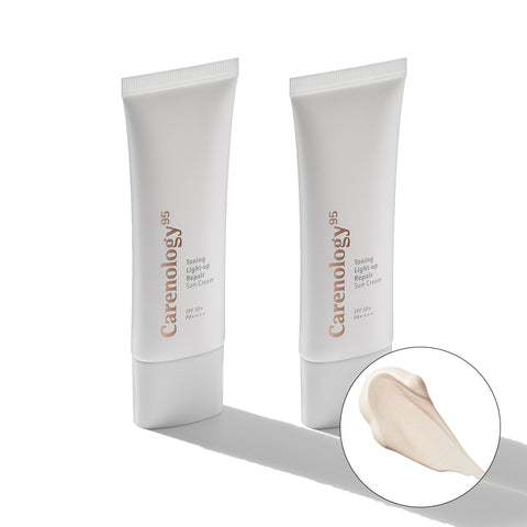 Carenology Toning Light-Up Repair Sun Cream 45ml (2 Pack)