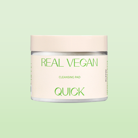 KLAVUU Real Vegan Mild Low-pH Low-Irritant All-in-One Quick Cleansing Pads 50 Sheets