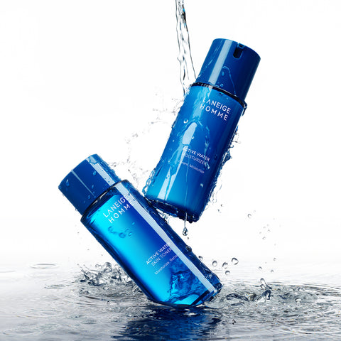Laneige Homme Active Water 2-Piece Set (Skin 180ml + Moisturizer 125ml)