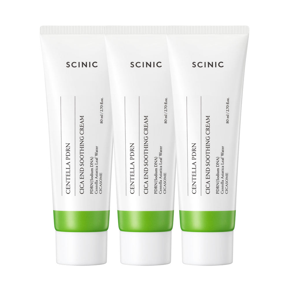 Scinic Centella PDRN Cica End Soothing Cream 80ml (3 Pack)