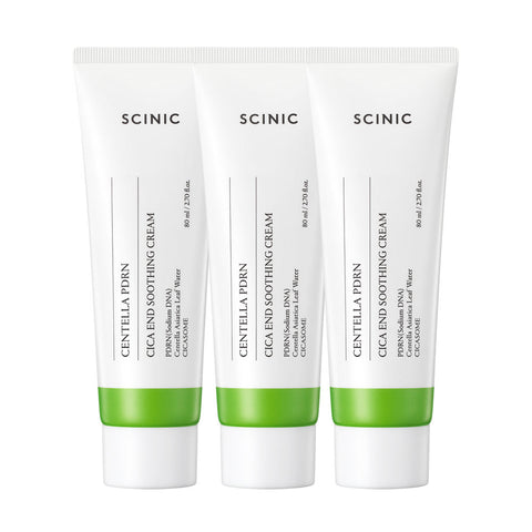 Scinic Centella PDRN Cica End Soothing Cream 80ml (3 Pack)