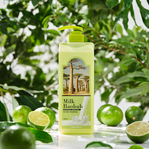 Milk Baobab Original Body Wash Lime & Basil, 1L