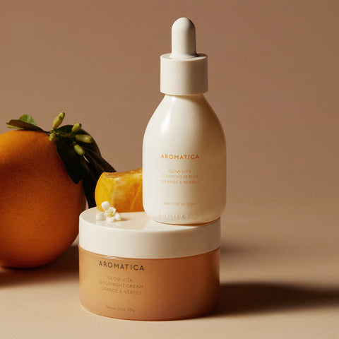Aromatica Glow Vita Serum & Good Night Cream 2-Piece Set
