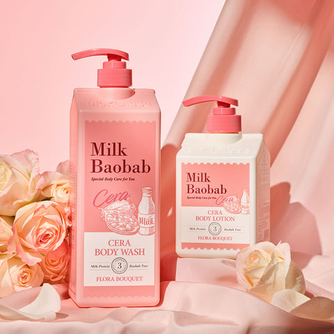 Milk Baobab Cera Shampoo + Treatment Flora Bouquet 1200ml