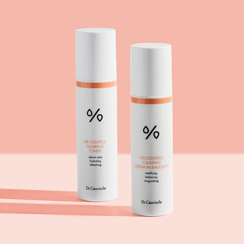 Dr.Ceuracle 5-Alpha Control Sebum Care 2-Piece Set (Toner + Serum-in-Emulsion)