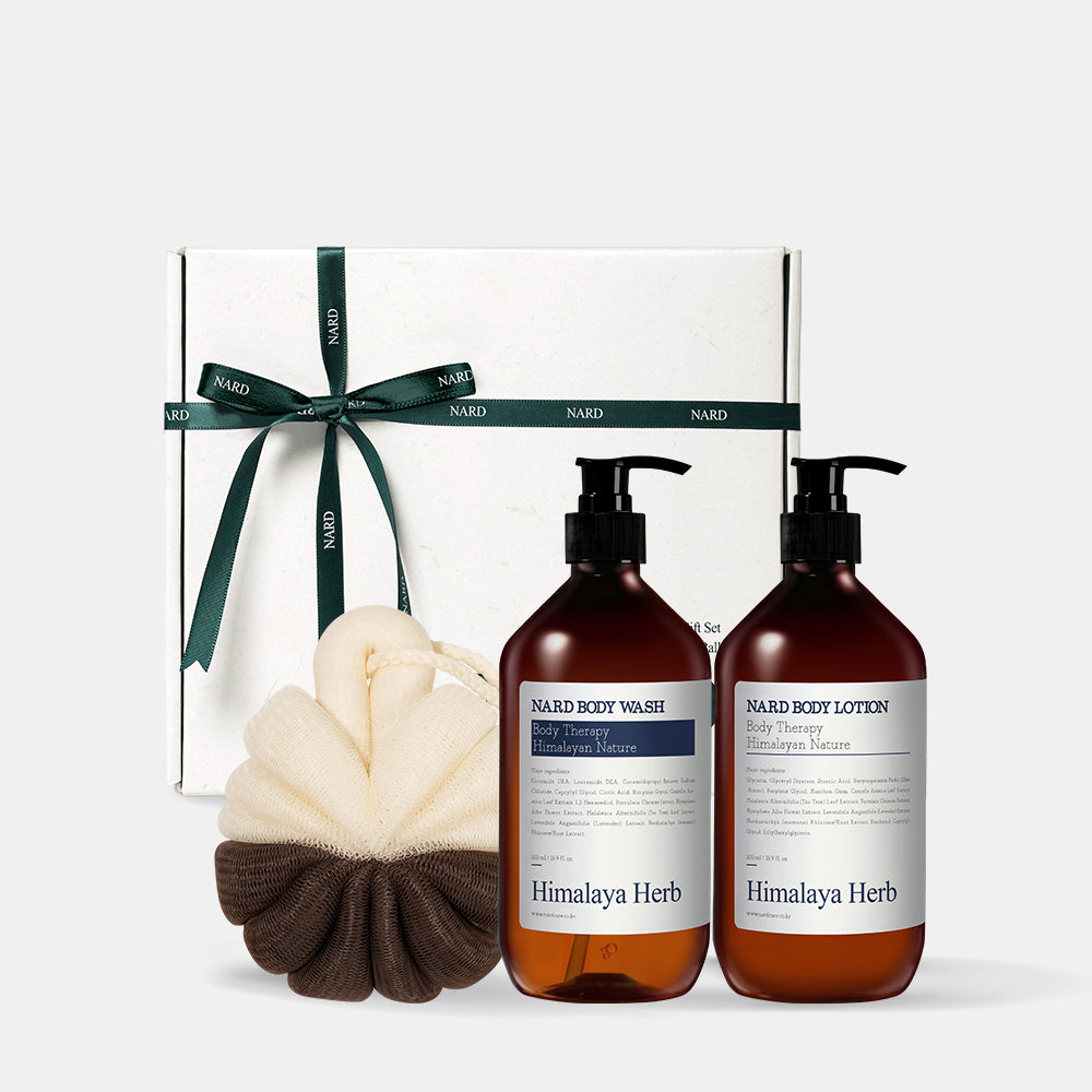Nard Body Gift Set 3-Piece Lavender Musk (Body Wash 500ml + Body Lotion 500ml + Shower Ball)
