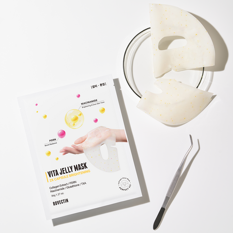 Rovectin Vita Jelly Mask Double Capsule Brightening (9 sheets)