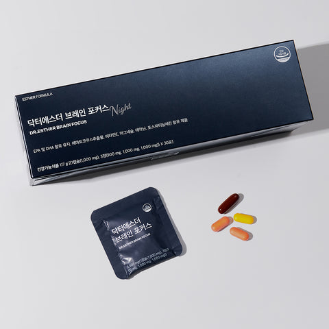 Esther Formula Dr. Esther Brain Focus Phosphatidylserine Theanine Magnesium & Astaxanthin (1 Box 1-Month)