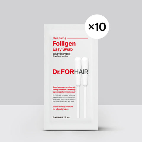 Dr.FORHAIR Poligen Easy Swap Scalp Scaling Cotton Swabs 6ml x 10P