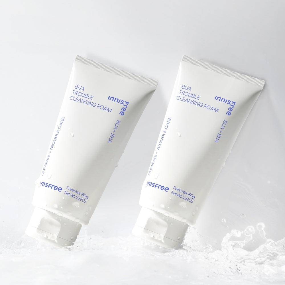 Innisfree Bija Trouble Cleansing Foam 150ml (2 Pack)
