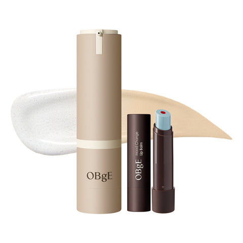 OBGE Natural Cover Lotion 50ml + Mood Change Lip Balm Set