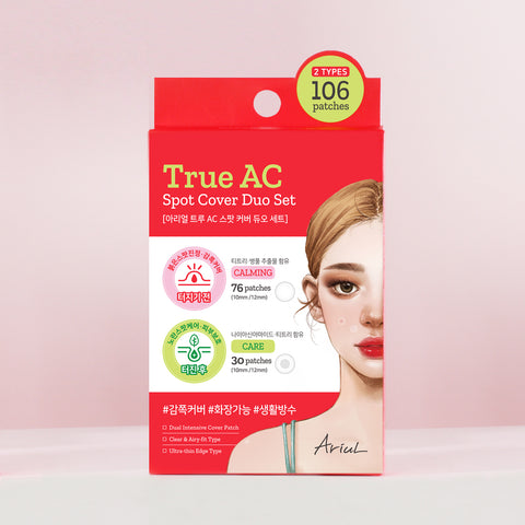 Ariul True AC Trouble Care Spot Patch Cover Duo - 106 patches x2 (Before 76x2 + After 30x2)