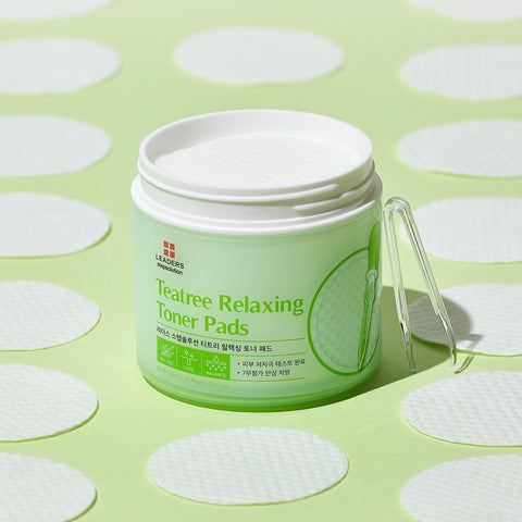 Leaders Step Solution Tea Tree Relaxing Toner Pads 60 Pads (3 Pack)