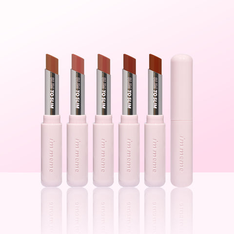 I'M MEME Slim-to-Slim Hyaluronic Gloss Fit Lipstick (5 Colors)