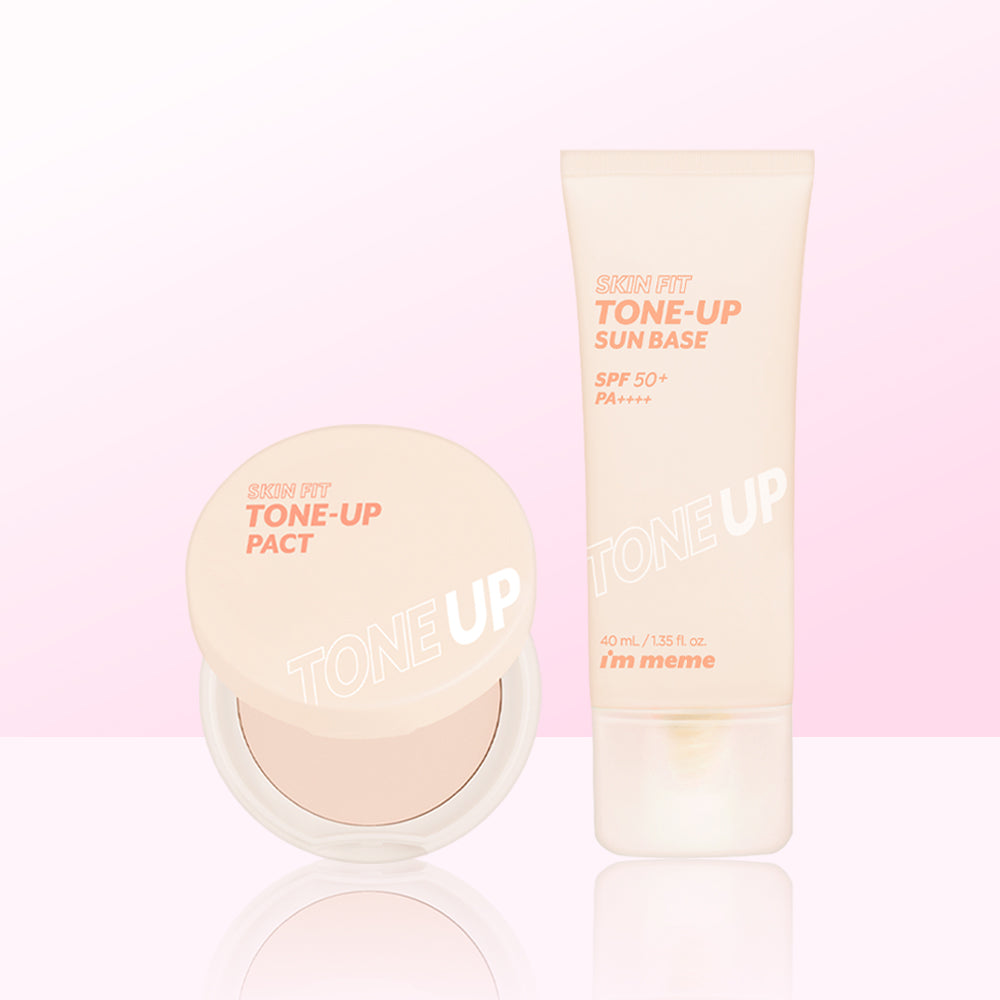 I'M MEME Skin Fit Tone-Up Sun Base + Pact 2-Piece Set