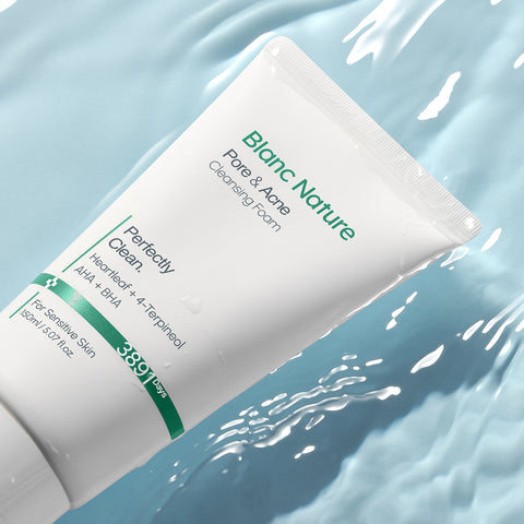 Blancnature Acne-Functional Cleansing Foam 150ml (Jeju Organic Green Tea)