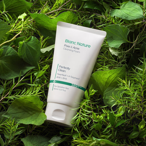 Blancnature Acne-Functional Cleansing Foam 150ml (Jeju Organic Green Tea)
