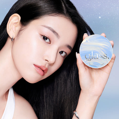 AGE20'S Glass Skin Essence Pact Soft Pearl Glow Edition 12.5g - Full 2 + Refill 2 (Includes Lip Balm, 2 Puffs, Jewel Stickers, Tone-Up Base 6ml)