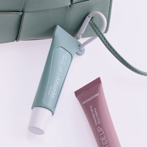 Dermatory Lip Balm Keyring Holder Set (Plumping & Volume Mask) 10ml + 10ml