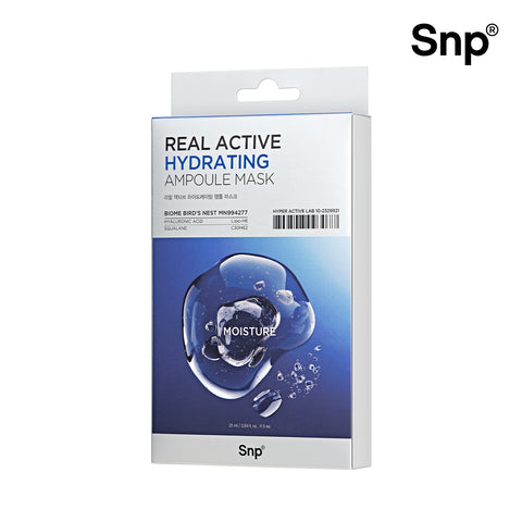SNP Real Active Ampoule Mask Pack 5 Sheets