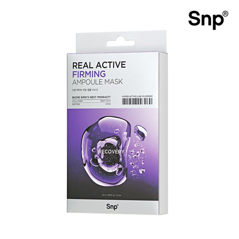 SNP Real Active Ampoule Mask Pack 5 Sheets