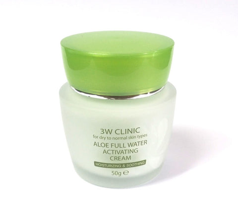 3W CLINIC Aloe Full Water Activating Cream 50g | Soonsu Beauty