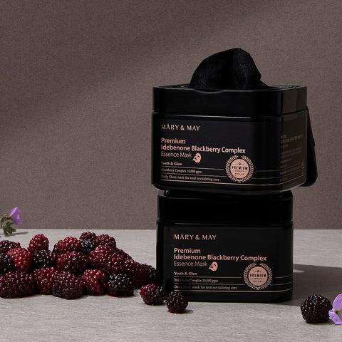 Mary&May Premium Idebenone Blackberry Complex Essence Sheet Mask 20P