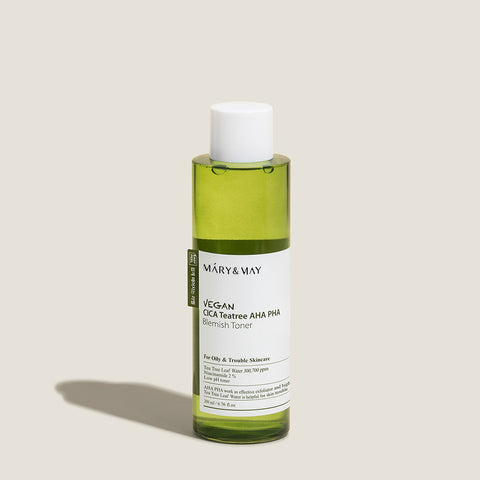 Mary&May Vegan Cica Tea Tree AHA PHA Blemish Toner 200ml