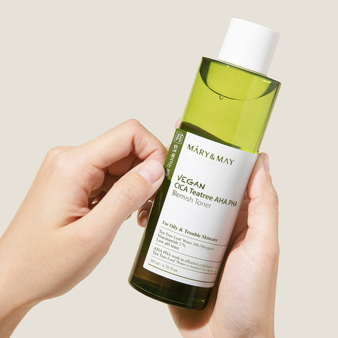 Mary&May Vegan Cica Tea Tree AHA PHA Blemish Toner 200ml