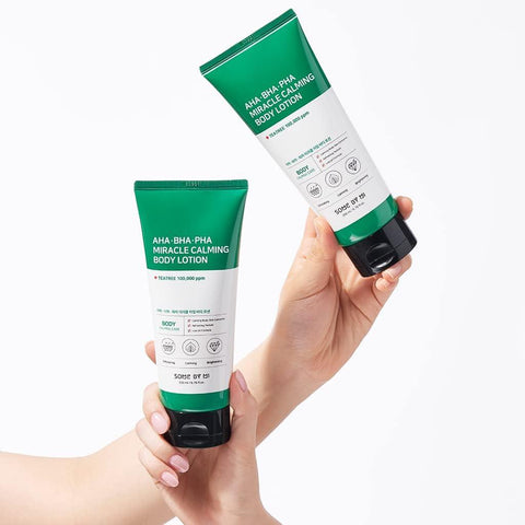 Soonsu Beauty AHA BHA PHA 30 days Miracle Calming Body Lotion packaging design