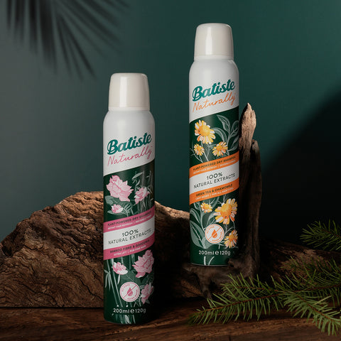 Batiste Dry Shampoo Naturally Green Tea + Bamboo 200ml x 2