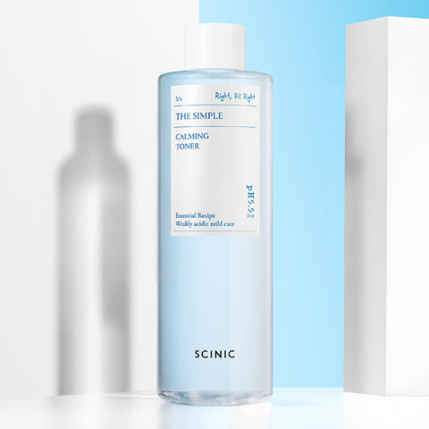 Scinic The Simple Vegan Calming Toner 500ml (2 Pack)