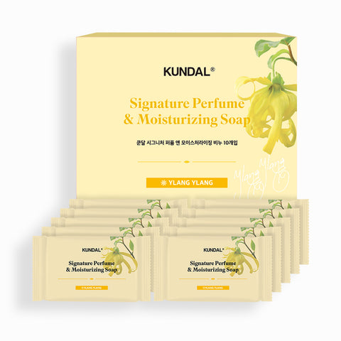 Kundal Signature Perfume & Moisturizing Soap Ylang Ylang 100g (10-Pack)
