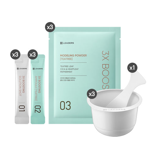 Leaders 3X Boosting Modeling Mask (Tea Tree), 3 Treatments