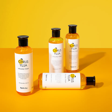 Farmstay Yuja Brightening Toner + Emulsion Set (2-piece)