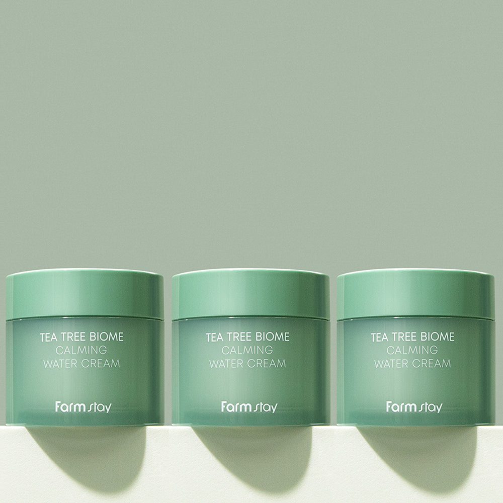 Farmstay Tea Tree Biome Calming Water Cream 80ml (3 Pack)