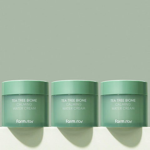 Farmstay Tea Tree Biome Calming Water Cream 80ml (3 Pack)
