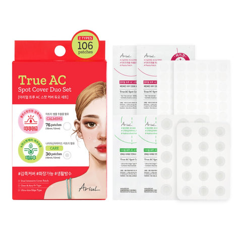 Ariul True AC Trouble Care Spot Patch Cover Duo Set - 106 Patches (Before 76 + After 30)