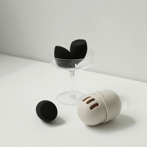Picasso Black Marshmallow Sponge 3-Pack + Sponge Case Set
