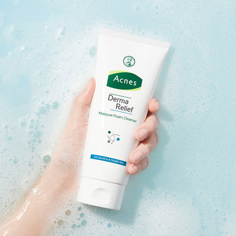 Acnes Derma Relief Moisture Foam Cleanser 200ml (2 Pack)