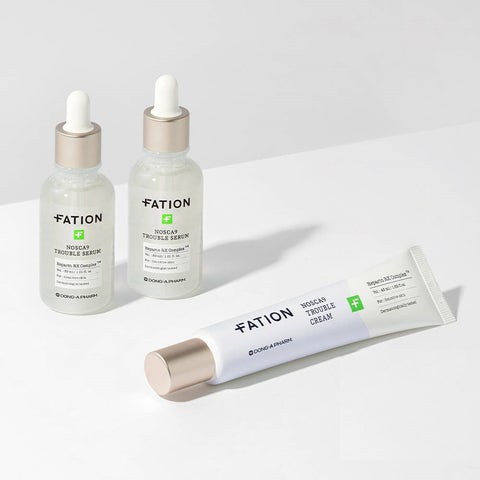FATION Nosca9 Trouble Serum 30ml x2 + Cream 45ml Set