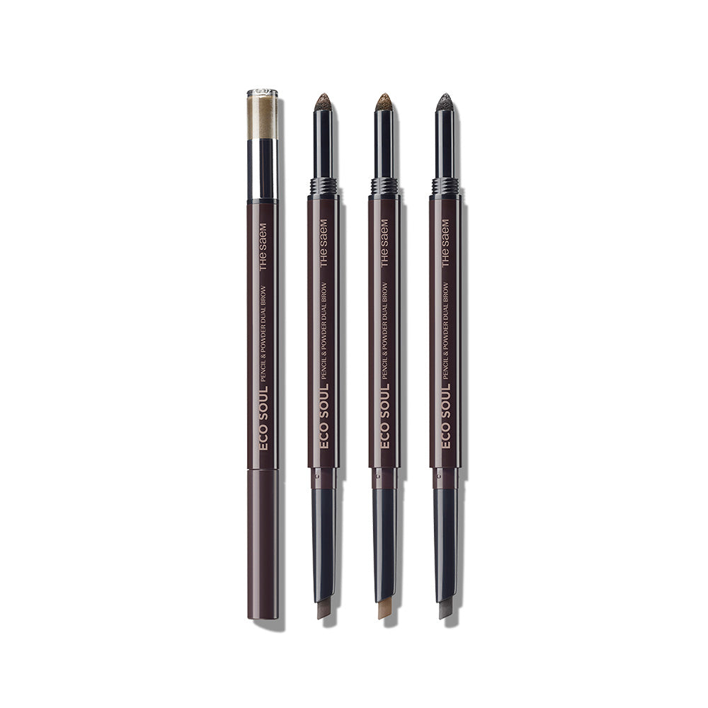 The Saem Eco Soul Pencil & Powder Dual Brow (4 Colors)