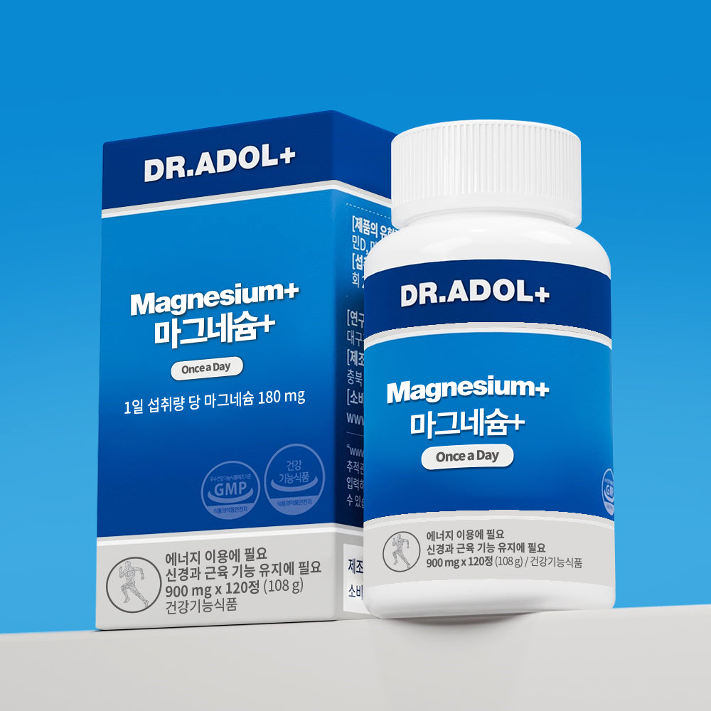 Dr. Adol Magnesium Rice Ferment 120 Tablets (2-Month Supply)