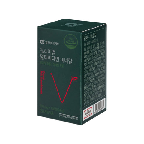 JungKwanJang Alpha Project Premium Multivitamin & Mineral 700mg 120 Tablets