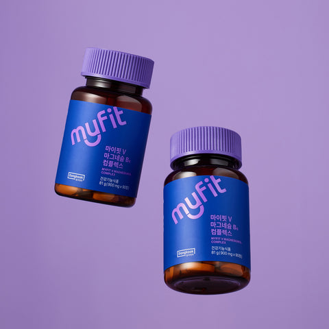 DongKook Pharmaceutical MyFit V Magnesium B6 Complex 900 mg 90 Tablets x 2 (6-Month Supply)