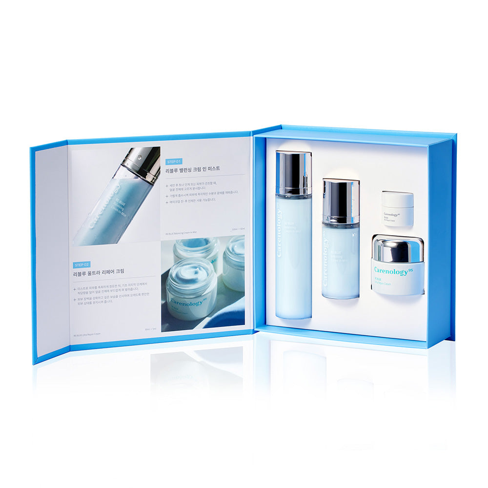 Carenology Intense Moisture Duo Set (4-Piece: Cream Mist Duo, Reblue Cream & Mini Cream)