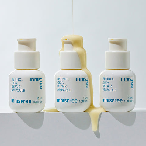 innisfree Retinol Cica Scar Ampoule 50ml + Retinol Cica Barrier Cream 50ml 2-Piece Set