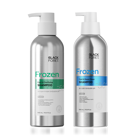 Black Foret Cool & Deep Clean Hair Loss-Relief Shampoo 500ml x2