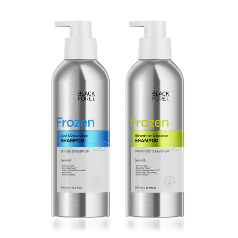 Black Foret Cool & Deep Clean Hair Loss-Relief Shampoo 500ml x2