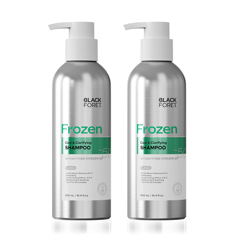 Black Foret Cool & Deep Clean Hair Loss-Relief Shampoo 500ml x2